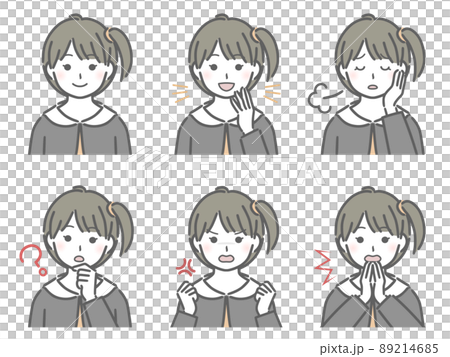 女の子の色々な表情 89214685