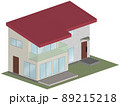 3Dイラストによる一戸建て住宅のイメージ 89215218