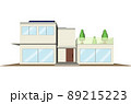 3Dイラストによるソーラーパネルを備えた住宅イメージ 89215223