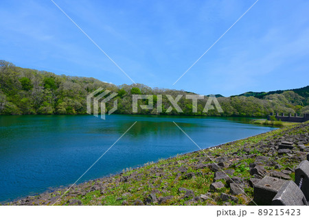 子撫川ダム　ダム湖　小矢部市 89215423