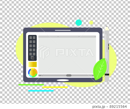 タブレット 液晶タブ。お絵かきソフト・アプリ デジタルイラスト グラフィックソフト、ペイントツール。 89215564