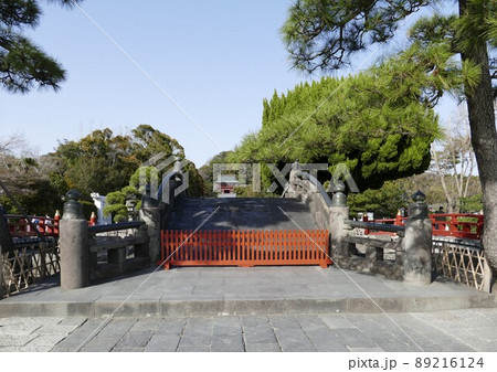 県鎌倉市　鶴岡八幡宮　つるがおかはちまんぐう　源氏の氏神　太鼓橋　2022年3月 89216124