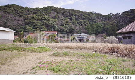 日本海と田万川漁港 89216188