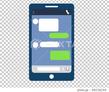 Smartphone Talk Chat App Mobile. Have a conversation in the talk room. Smartphone screen. An illustration Smartphone Talk Chat App Mobile. Have a conversation in the talk room. Smartphone screen. An illustration 89216244