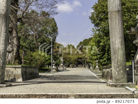 中山神社　参道　岡山県津山市 89217073