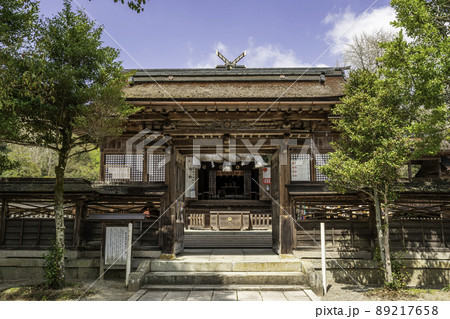中山神社 拝殿と中門 岡山県津山市 中山神社 拝殿と中門 岡山県津山市 89217658