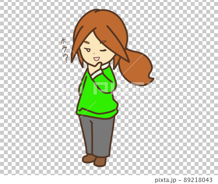 Brown hair ponytail girls Brown hair ponytail girls 89218043