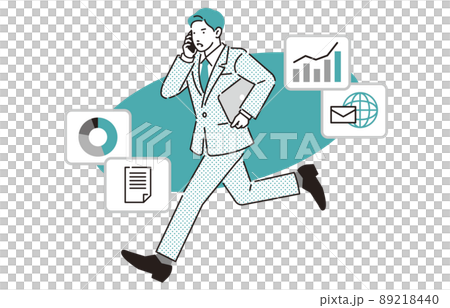 被日程追趕的商務人士男性 89218440
