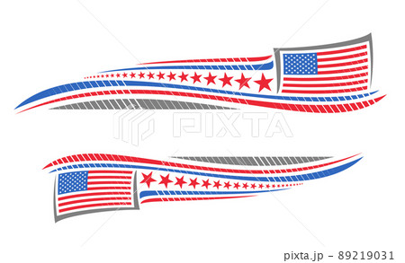 Vector Border For American Holidaysのイラスト素材