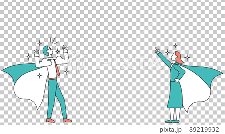 強みを生かして戦うビジネスパーソン 89219932