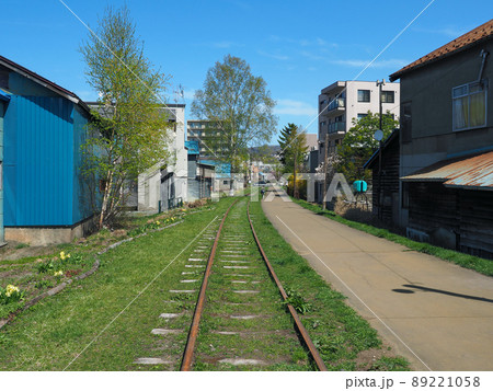 小樽　旧手宮線の散策路（旧国鉄手宮線） 89221058