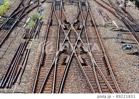 鉄道　 分岐器　シーサースクロッシング 89221831