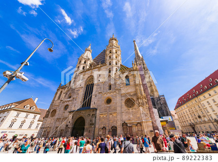 ウィーン　世界遺産　シュテファン大聖堂　※一部ソフトフォーカス 89222383