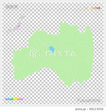 Map of Fukushima Prefecture ・ Fukushima Map Map of Fukushima Prefecture ・ Fukushima Map 89223056
