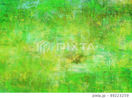 多彩な絵の具で描いた、アブストラクトな緑の背景 多彩な絵の具で描いた、アブストラクトな緑の背景 89223259