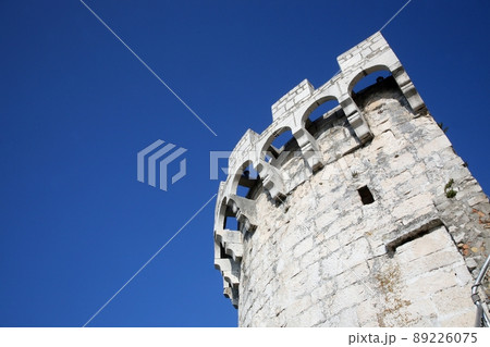 Stone fort in Korcula, Croatia 89226075