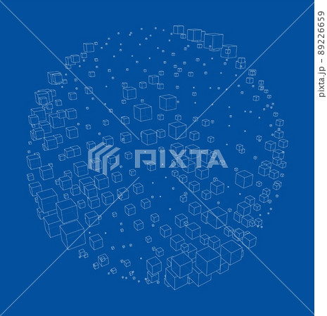 Vector abstract sphere background 89226659