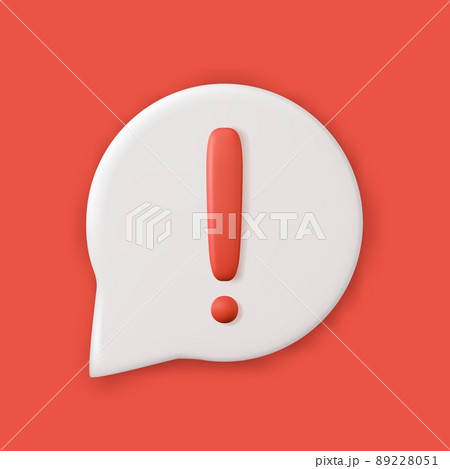 Red notification reminder icon Red notification reminder icon 89228051