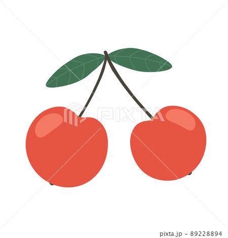 Cherry icon isolated on white background. Vector illustration for design and print 89228894