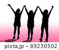 Women holding hands. Diversity women. Female social community. Allyship. 89230502