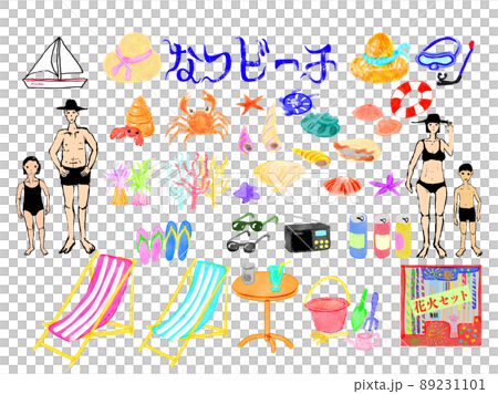 夏季海灘沐浴 89231101