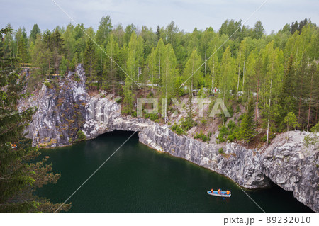 Marble quarry filled with groundwater. Ruskeala Marble quarry filled with groundwater. Ruskeala 89232010