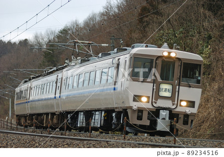 北陸本線　津幡－倶利伽羅　JR西日本　485系　福知山色　転属　試運転 89234516