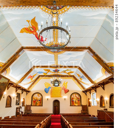 Interior view of the church of The Holy City of the Wichitas Interior view of the church of The Holy City of the Wichitas 89234644