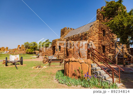 Sunny view of The Holy City of the Wichitas 89234814