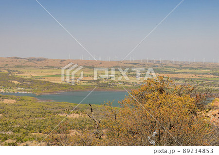 High angle view of the Medicine Park area 89234853