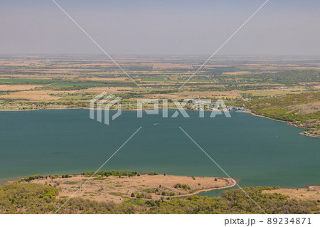 High angle view of the Medicine Park area 89234871
