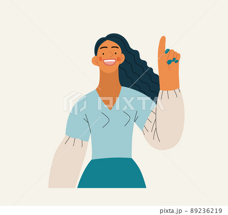 People portrait - Thinking people -Modern flat vector concept illustration of a young man thinking about something, half-length portrait, user avatar. Creative landing web page illustartion 89236219