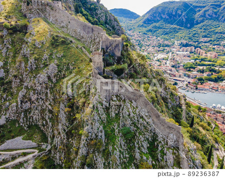 Montenegro. Bay of Kotor, Gulf of Kotor, Boka Kotorska and walled old city. Fortifications of Kotor is on UNESCO World Heritage List since 1979 Montenegro. Bay of Kotor, Gulf of Kotor, Boka Kotorska and walled old city. Fortifications of Kotor is on UNESCO World Heritage List since 1979 89236387