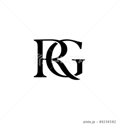 A modern and professional logo design with RG letters 89236582