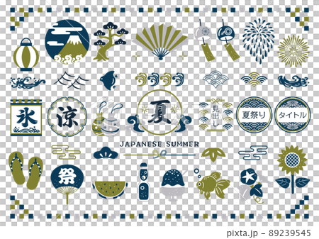 夏季日式材料 89239545