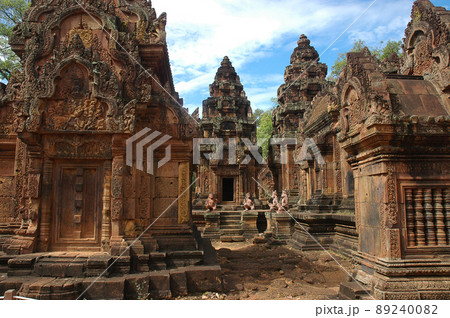 Banteay Srei Pink Sandstone Temple, Siem Reap, Cambodia 89240082