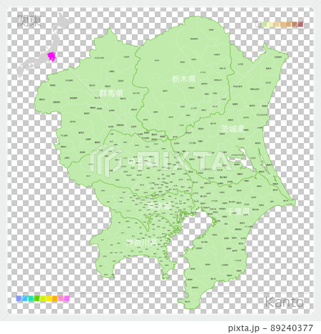 関東の地図・Kanto Map 関東の地図・Kanto Map 89240377