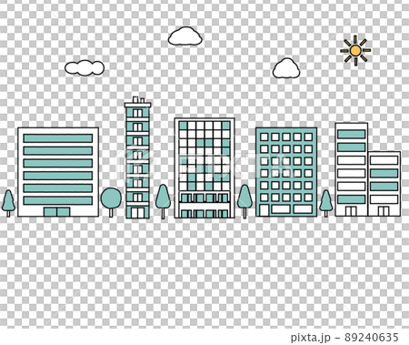 現代城市景觀的插圖集、建築、辦公區、辦公樓簡單繪製 現代城市景觀的插圖集、建築、辦公區、辦公樓簡單繪製 89240635