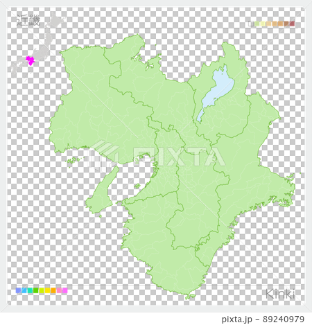 近畿の地図・Kinki Map 89240979