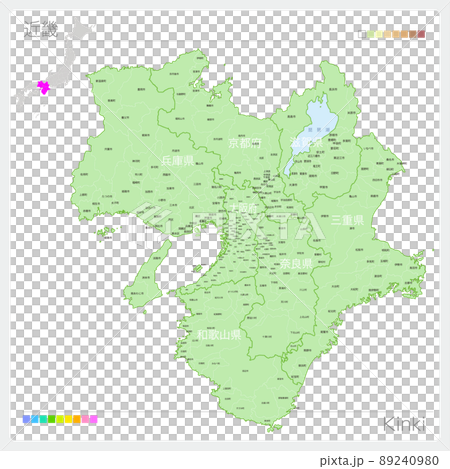 近畿の地図・Kinki Map 89240980
