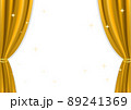 高級感のある金色のカーテンのイラスト素材(透過素材、ベクターあり) 89241369
