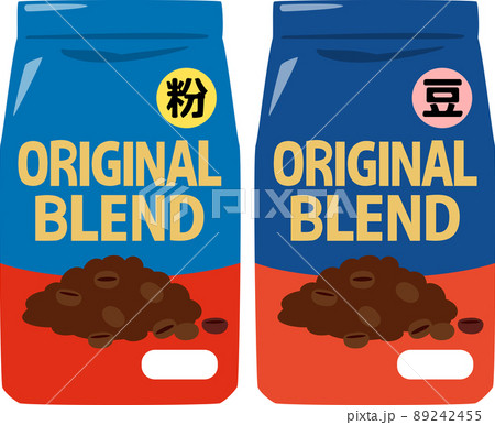 市販のコーヒー豆と粉に挽いたコーヒー豆 89242455