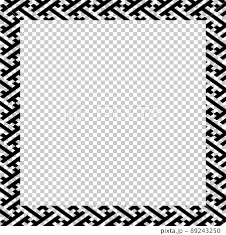 紗綾形(さやがた)のフレーム壁紙イメージ 紗綾形(さやがた)のフレーム壁紙イメージ 89243250
