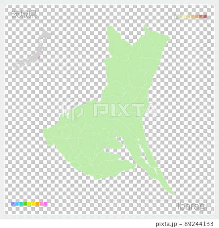 茨城県の地図・Ibaraki Map 89244133