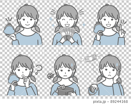 お金に関する色々　女の子 89244168