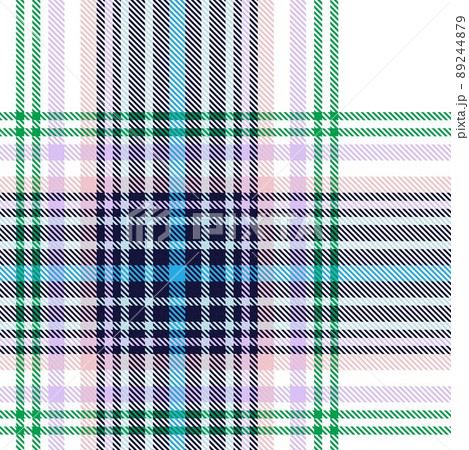 Rainbow Plaid Tartan Checkered Seamless Pattern 89244879
