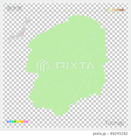 栃木県の地図・Tochigi Map 89245282