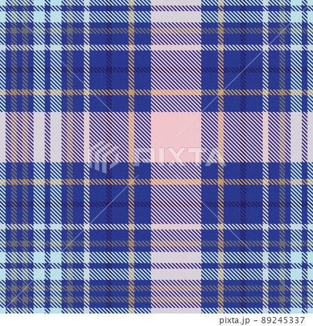 Colourful Plaid textured Seamless Pattern 89245337