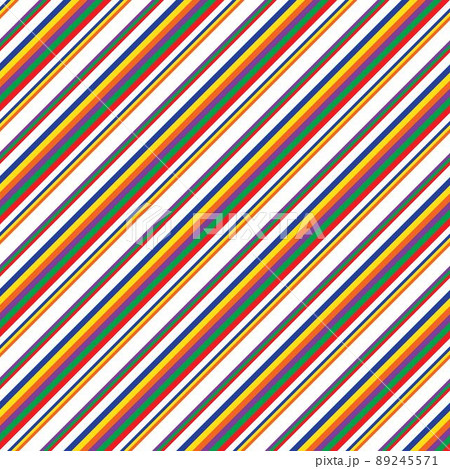 Rainbow Stripe seamless pattern background in diagonal style  89245571