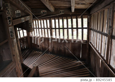 さざえ堂の内部　飯盛山　会津若松市　福島県 89245585